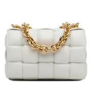 Bottega Veneta Vintage Pre-owned Laeder axelremsvskor White, Dam