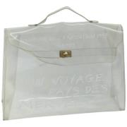 Hermès Vintage Pre-owned Vinyl handvskor White, Dam