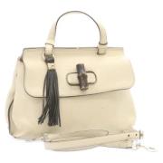 Gucci Vintage Pre-owned Laeder gucci-vskor Beige, Dam