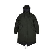 Rains Fishtail Parka Jacka Green, Dam