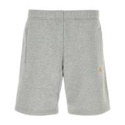 Carhartt Wip Grå Bomullsblandning Sweat Shorts Gray, Herr