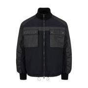 Iceberg Nylon Gabardine Jacka Modern Stil Black, Herr