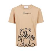 Iceberg Logo Print Bomull T-shirt Brown, Herr