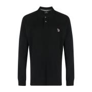 Paul Smith Logo-Patch Zebra Polo Shirt Black, Herr