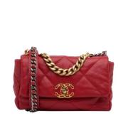 Chanel Vintage Pre-owned Laeder chanel-vskor Red, Dam