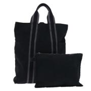 Hermès Vintage Pre-owned Canvas totevskor Black, Dam