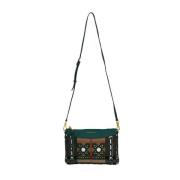 Burberry Vintage Pre-owned Laeder crossbodyvskor Green, Dam