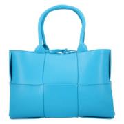 Bottega Veneta Laeder totevskor Blue, Dam