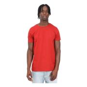 Tommy Hilfiger Röd kortärmad T-shirt Casual Stil Orange, Herr