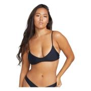 Volcom Simply Solid Bikini Top Black, Dam