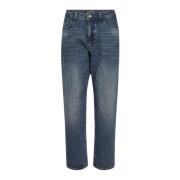 MOS Mosh Blå Boyfriend Jeans Blue, Dam