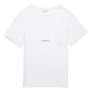 Saint Laurent Kortärmad Crew Neck T-shirt White, Herr