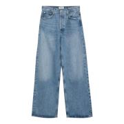 Agolde Avslappnad Fit Boyfriend Jeans Blue, Dam