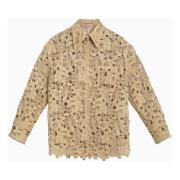 Valentino Garavani Kort Jacka Beige, Dam