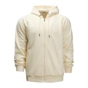 Jott Ecru Hoodie med Stor Logotyp Beige, Herr