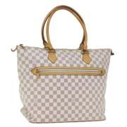 Louis Vuitton Vintage Pre-owned Canvas axelremsvskor White, Dam