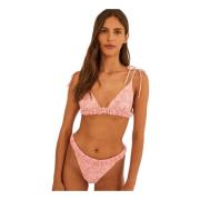 Undress Code Sunrise Bikini Top Red Red, Dam