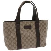 Gucci Vintage Pre-owned Canvas handvskor Beige, Dam