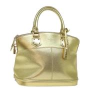 Louis Vuitton Vintage Pre-owned Laeder handvskor Yellow, Dam