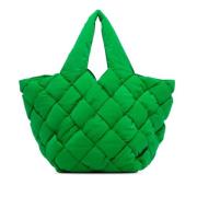 Bottega Veneta Vintage Pre-owned Canvas axelremsvskor Green, Dam