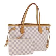 Louis Vuitton Vintage Pre-owned Canvas axelremsvskor White, Dam