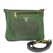 Prada Vintage Pre-owned Nylon prada-vskor Green, Dam