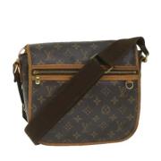 Louis Vuitton Vintage Pre-owned Canvas axelremsvskor Brown, Dam