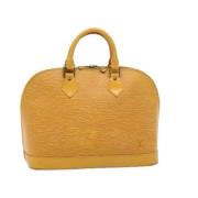 Louis Vuitton Vintage Pre-owned Laeder handvskor Yellow, Dam