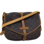 Louis Vuitton Vintage Pre-owned Canvas axelremsvskor Brown, Dam