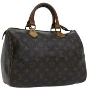 Louis Vuitton Vintage Pre-owned Canvas handvskor Brown, Dam