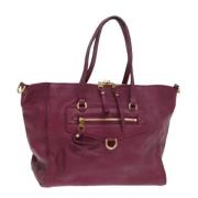 Louis Vuitton Vintage Pre-owned Laeder axelremsvskor Red, Dam