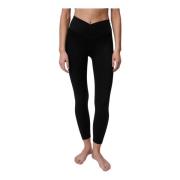 Undress Code V-Cut Svarta Leggings för Aktiva Kvinnor Black, Dam