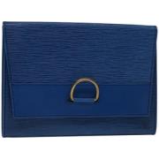 Louis Vuitton Vintage Pre-owned Laeder kuvertvskor Blue, Dam