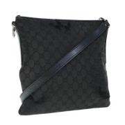 Gucci Vintage Pre-owned Canvas gucci-vskor Black, Dam