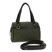 Louis Vuitton Vintage Pre-owned Canvas handvskor Green, Dam