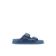 Birkenstock Tofflor Arizona Stone Washed Blue, Dam