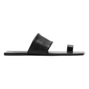 Jil Sander Låg Klack Sandal Black, Dam