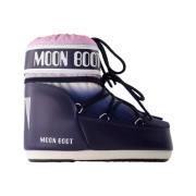 Moon Boot Blå Syntetiska Låga Moonrise Stövlar Blue, Dam