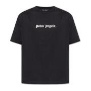 Palm Angels T-shirt med logotyp Black, Herr