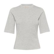 InWear Melange Tshirt Top Granit Gray, Dam