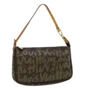 Louis Vuitton Vintage Pre-owned Canvas necessrer Green, Dam