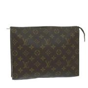 Louis Vuitton Vintage Pre-owned Canvas necessrer Brown, Dam