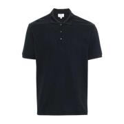 Woolrich Blå Melton Polo Skjorta Blue, Herr