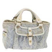 Celine Vintage Pre-owned Canvas handvskor Blue, Dam