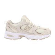 New Balance Beige Snörskor med Monogram Beige, Dam