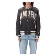 Amiri Svart Sun Faded Bomberjacka Black, Herr