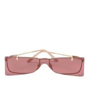 Gucci Vintage Pre-owned Metall solglasgon Pink, Dam