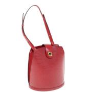 Louis Vuitton Vintage Pre-owned Laeder axelremsvskor Red, Dam