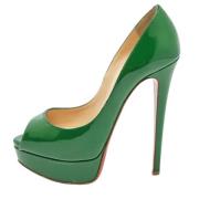 Christian Louboutin Pre-owned Pre-owned Laeder klackskor Green, Dam