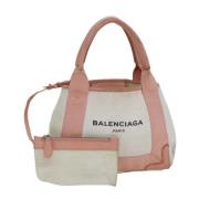 Balenciaga Vintage Pre-owned Canvas handvskor Pink, Dam